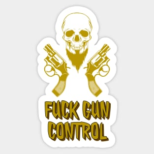 You don't like guns? So defend yourself with flowers hahaha Sticker